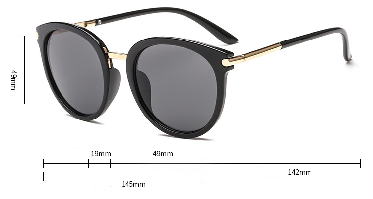 Reflective Mercury Cat Eye Polarized Sunglasses