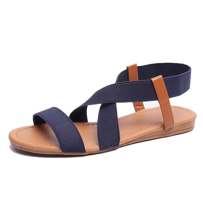 Elastic Straps for Comfortable Flat Sandals