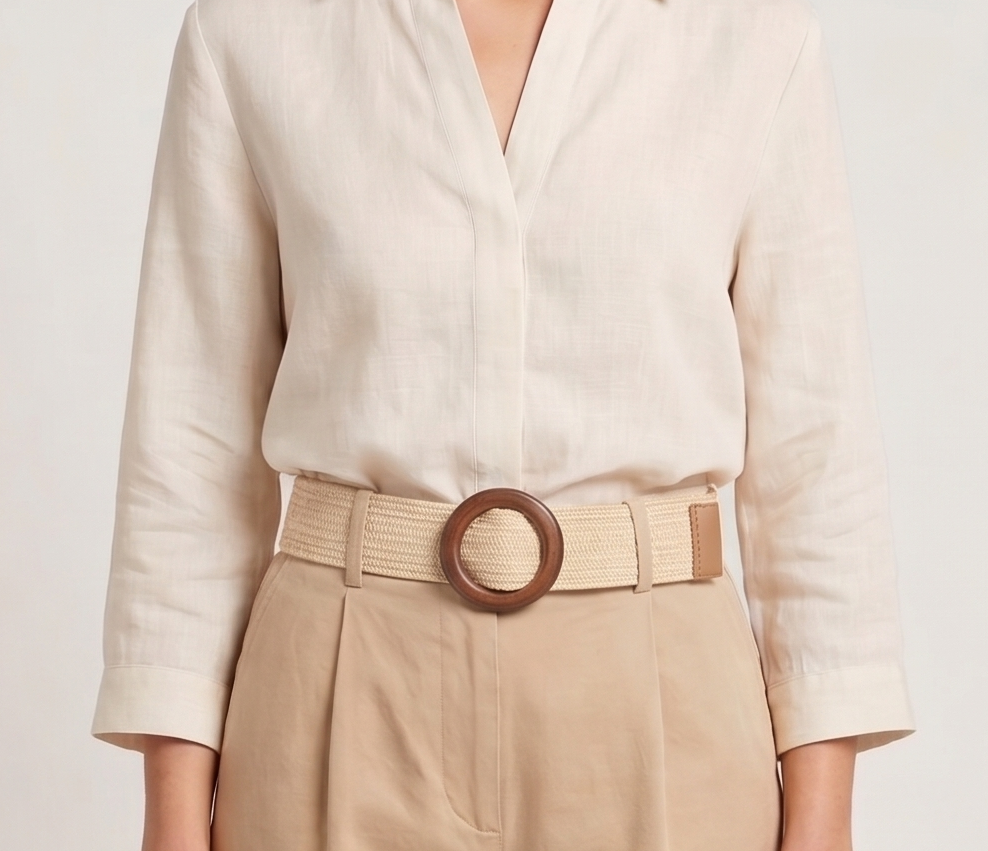 Bohemian Woven Belt with Round Buckle for Dresses (Cópia) (Cópia)