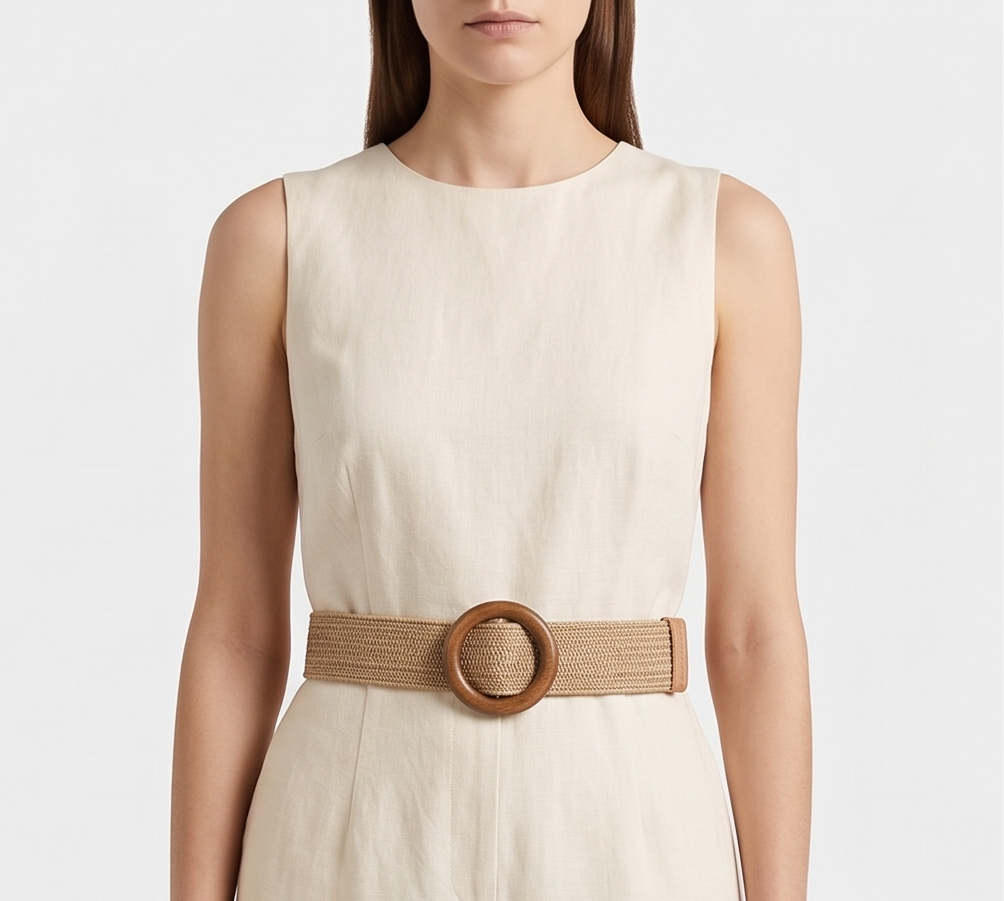 Bohemian Woven Belt with Round Buckle for Dresses (Cópia) (Cópia) (Cópia)