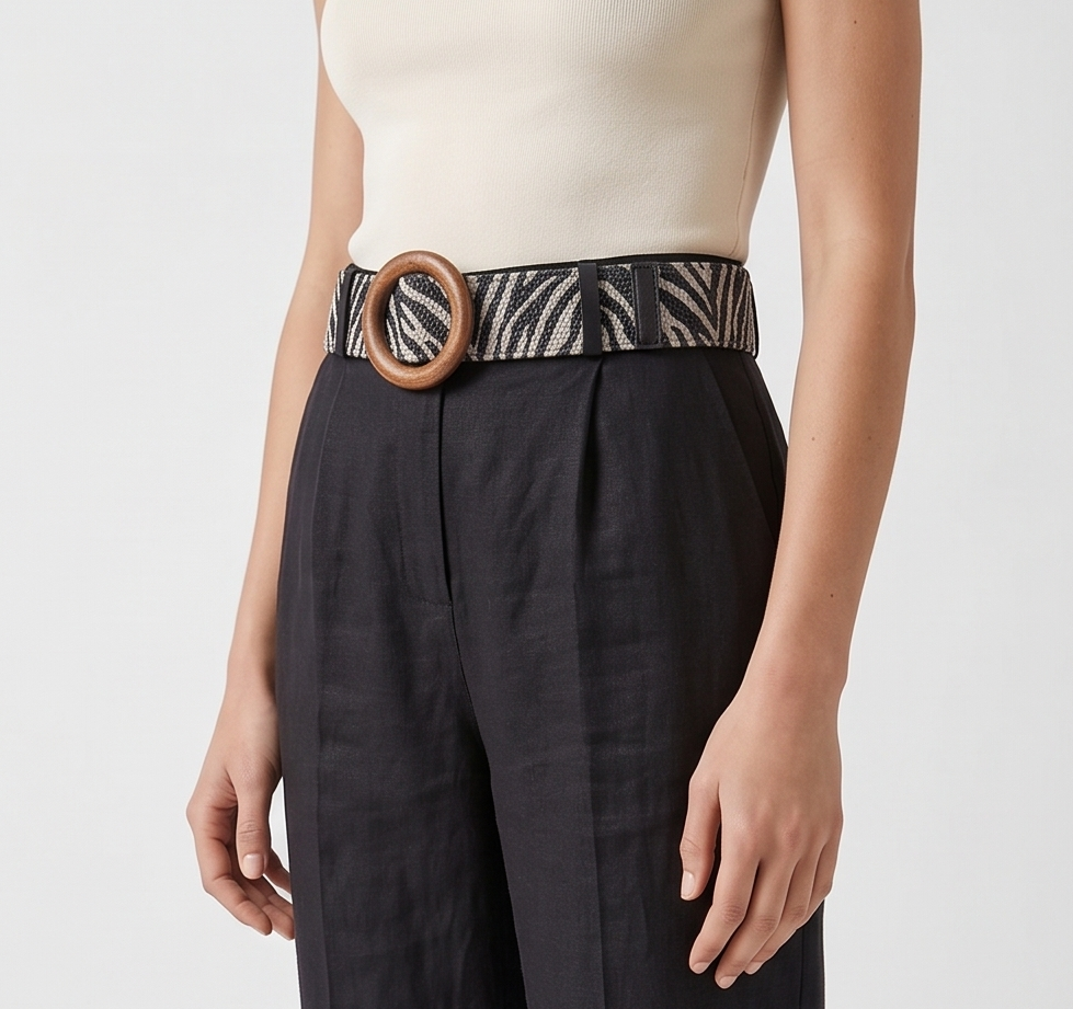 Bohemian Woven Belt with Round Buckle for Dresses (Cópia)