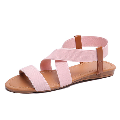 Elastic Straps for Comfortable Flat Sandals