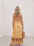 2021 Women's Casual Boho Floral V-Neck Summer Dress