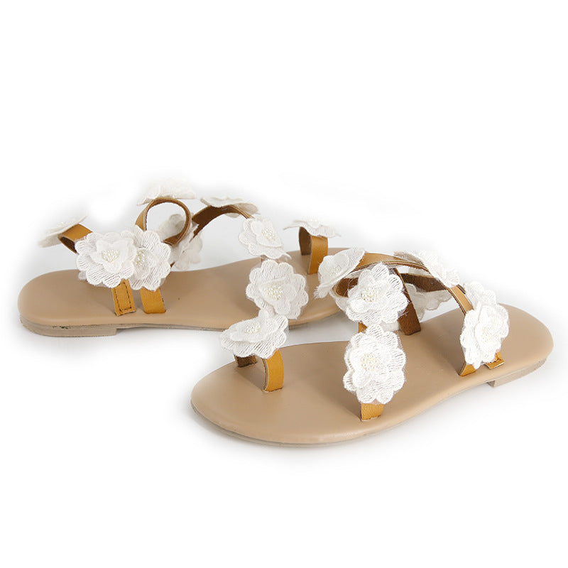 Floral Flat Sandals for Women - Stylish Plus Size